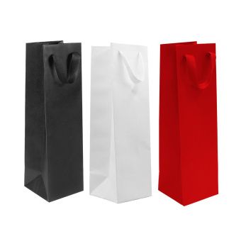 Бумажные пакеты с лентами 15x10x30см